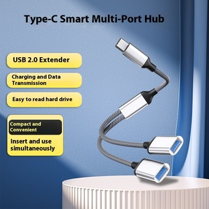 <span class=keywords><strong>USB</strong></span> Splitter Y สายเคเบิลเชื่อมต่อ <span class=keywords><strong>USB</strong></span> 1ถึง2สายต่อพ่วงอะแดปเตอร์ฮับคู่พอร์ต <span class=keywords><strong>USB</strong></span> Type C Extender HUB Power <span class=keywords><strong>Split</strong></span> - Product Image 5
