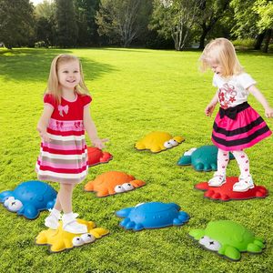 Pietre di Equilibrio Antiscivolo per Bambini dai 3 <span class=keywords><strong>Anni</strong></span> in Su, Percorsi a Ostacoli per <span class=keywords><strong>Giochi</strong></span> di Coordinazione, Giocattoli Sensoriali Impilabili per Interni ed Esterni - Product Image 3