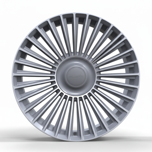 Ruedas 4x4 de lujo estilo VIP, llantas de aleación completas en negro mate, diseño de múltiples radios para sedanes grandes - Product Image 2