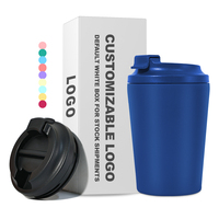 Mug de voyage isotherme en acier inoxydable de 12 oz avec logo personnalisé, couvercle anti-fuite, idéal pour le camping