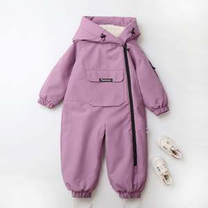 1-4 Years Girl Winter Down Jackets Jumpsuit <b>for</b> Children <b>Toddler</b> <b>Snowsuit</b> Coat - Product Image 4