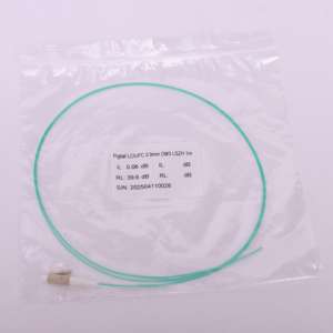 Serat optik kuncir OM3 LC-UPC multifode kualitas tinggi 0.9mm 1m LSZH jaket kateter kuncir 9/125 untuk pabrik FTTH - Product Image 5