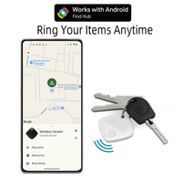 Traceur GPS intelligent Android pour animaux de compagnie, design discret en plastique noir, écran OLED, compatible iOS, contrôle par application, localisateur intelligent