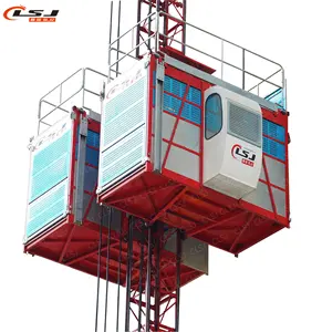 Elevador de Construção SC200/200 de 100m de Altura 2 toneladas de passageiros e material de elevador para venda