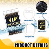 Lanière personnalisée semi-rigide pour badges d'équipe d'événements, badges VIP et porte-cartes d'identité, avec lanière en nylon noir détachable