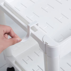 Estante de Almacenamiento Multifuncional para el Hogar, Carro Desmontable de Cuatro Niveles, Organizador de Plástico para Ahorrar Espacio - Product Image 3