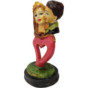 PARIJAT HANDICRAFT 8 Inch Resin Heart Shape Sculpture Hand Painted <b>Romantic</b> Wedding <b>Gifts</b> <b>for</b> <b>Husband</b> Parents-Love Figurines <b>for</b> - Product Image 2