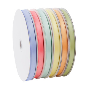 มาการอง1ซม. ริบบิ้นเค้กสีทึบบางสดดอกไม้มัดผมอุปกรณ์เสริมบรรจุภัณฑ์แบบทำมือ - Product Image 5