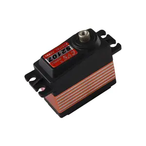 Venta directa de fábrica HV Coreless Motor RC Servo utilizado en helicóptero de control remoto, caja media de aleación de engranaje de titanio