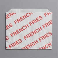 Impression personnalisée logo à emporter puces pop corn emballage alimentaire sacs pour français frites