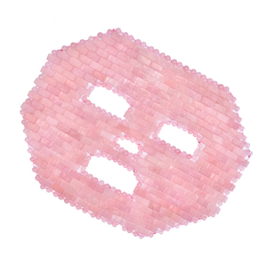Pha lê làm mát Rose Quartz mặt làm trắng ngủ chăm sóc da mặt nạ trên khuôn mặt để bán tự nhiên tấm nữ mẫu Kích thước chấp nhận - Product Image 5
