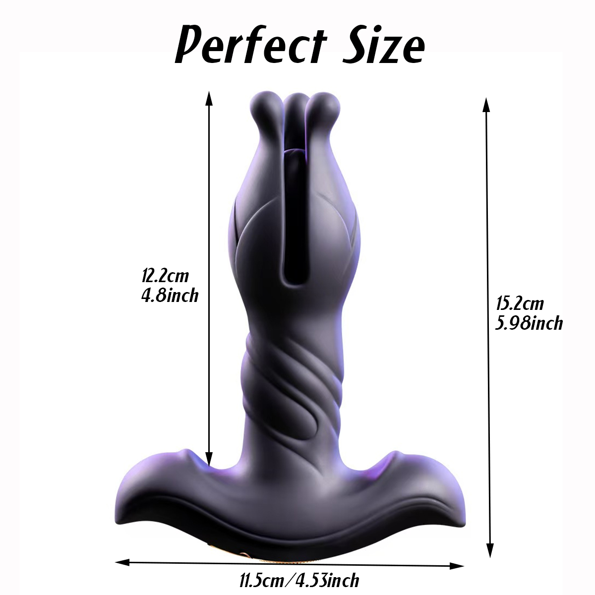 sex toy store portland Purple Light Up Remote Vibrating Butt Plug – WeLovePlugs main image 0