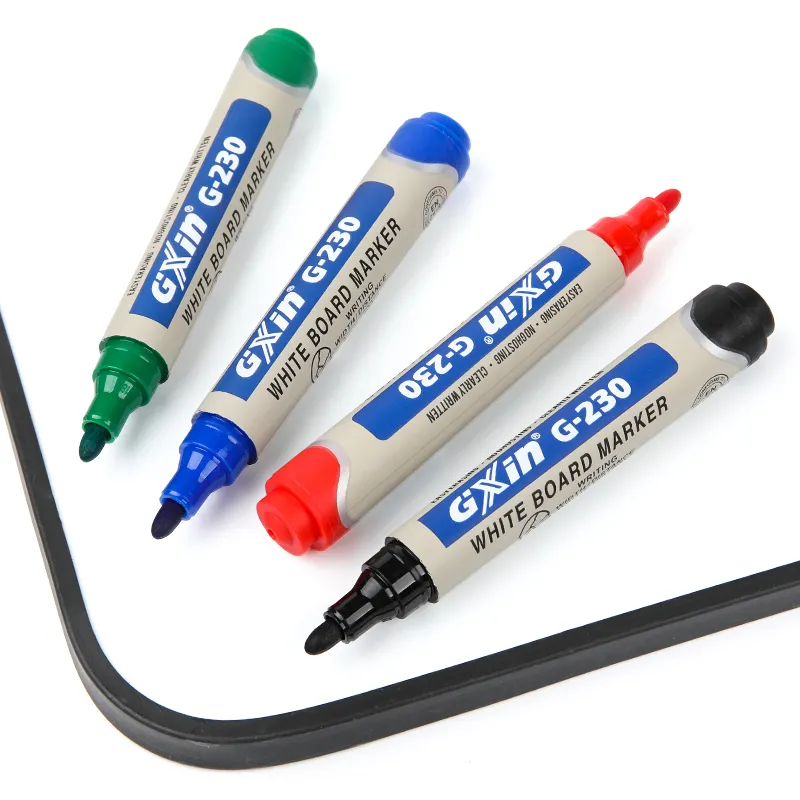 GXIN G-230 סמן לוח באיכות גבוהה ארוך Shelftime לוח לבן מרקר בקלות לוח מחיק עט עבור משרד