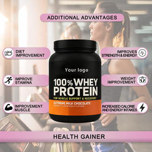 Poudre de protéines de lactosérum au chocolat Mass Gain 3 000 g, fournissant de l'énergie pour les adultes, OEM ODM, durée de conservation de 24 mois - Product Image 2