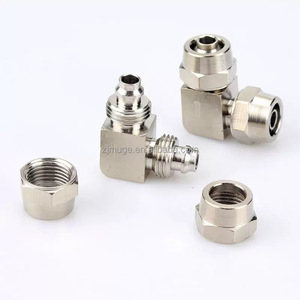 Nhanh chóng Xoắn khớp L loại 90 độ khuỷu tay PV khí nén nhanh chóng vít một cảm ứng phụ kiện đẩy trong khớp nối ống khí ống kết nối - Product Image 3