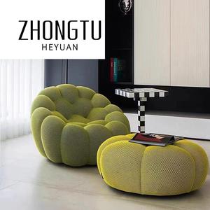 Sillón de tela de terciopelo de lino con burbujas verde gris púrpura personalizado para muebles del hogar sala de estar dormitorio perezoso para niños al aire libre - Product Image 4