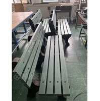 Banc d'extérieur pour parcours de golf en plastique recyclé HDPE pour sièges de practice de golf avec logo personnalisé