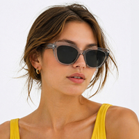 Lunettes de soleil élégantes de luxe, monture œil de chat, protection UV400, effet amincissant du visage, design esthétique
