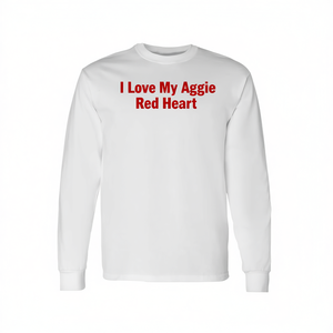 T-shirt à manches longues I Love My Aggie Red Heart - Product Image 2