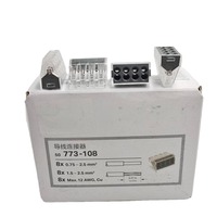 Connecteur 773-108 en stock pour boîtes de jonction, neuf, original, allemand, 8 conducteurs, boîtier transparent, couvercle gris foncé 773 108