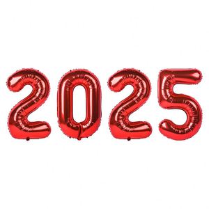 Wholesale High Quality 16Inch <b>Balloons</b> Happy New Year 2025 Home <b>Decor</b> Globos Party <b>Decoration</b> Sets - Product Image 4