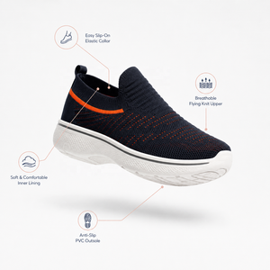 2026 Logo Personnalisé Baskets Chaussette Flyknit Parent Enfant <span class=keywords><strong>Femme</strong></span> Enfants Slip On Marche Gros - Product Image 4