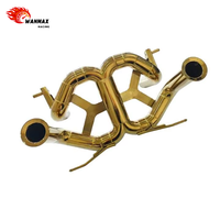 Système d'échappement Valvetronic en acier inoxydable T304 de qualité supérieure, couleur or, pour Lamborghini Aventador SVJ V12 F1, silencieux de course sonore
