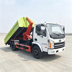 รถบรรทุกเก็บขยะแบบตะขอเกี่ยว Nanjun 4x2 พร้อมถังขยะขนาด 8 ตัน ระบบไฮดรอลิก พร้อมถังสำหรับขาย - Product Image 5