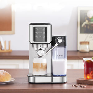 2024 Offre Spéciale 20Bar petite Machine à café expresso en acier inoxydable Semi automatique professionnel Commercial maison hôtel réservoir de lait - Product Image 3