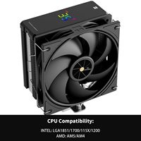 Couverture d'affichage de température Thermalright Assassin X 120R Dispenseur de chaleur CPU d'ordinateur noir