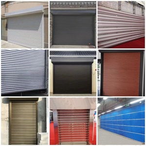 Conteneur de <span class=keywords><strong>garage</strong></span> en acier volets roulants bon marché auto-entreposage simple enroulable extérieur sécurité métal manuel obturateur de feu portes - Product Image 6