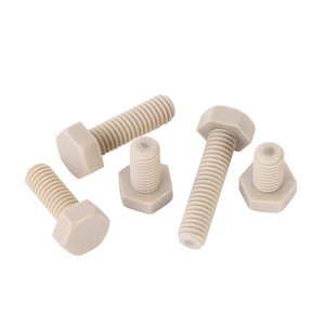 Nhựa Hex đầu vít đai ốc và bu lông PEEK bu lông M10 12 M14 M16 M18 M20 vít nhựa - Product Image 4