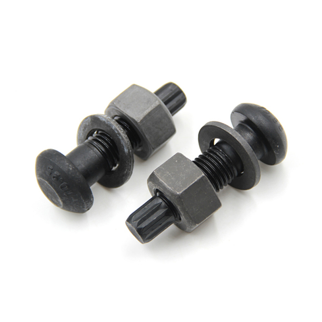 YIQUAN Steel High-strength Round Head Bolt Torsion Shear Type 10.9S M16 M20 M22 M24 M27 M30*45~200 China Nuts