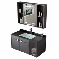 Meubles de salle de bain contemporains modernes, meuble-lavabo avec miroir, lavabo, solution de rangement de haute qualité, style nouveau et populaire