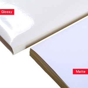 Usine vinyle imprimable PP étanche auto-adhésif brillant mat décalcomanie feuille de papier pour imprimante laser à jet d'encre A4 étiquette autocollant - Product Image 3