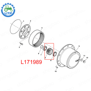 Nouvelle tendance très Durable L171989 pour tracteur <span class=keywords><strong>6195R</strong></span> 6205J 6210J 6210M 6210R 7430E 7530E engrenage planétaire Assy - Product Image 4