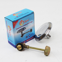 Réchaud à Gaz Portable Simple Brûleur pour Camping Cuisine Acier Inoxydable Mini Brûleur à Gaz Flamme Bleue Gaz Naturel