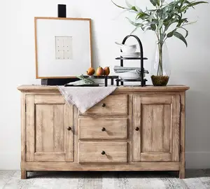 Nordic Modern Furniture Dining Room Wooden Bar Cabinet Vintage Benchwright Buffet Sideboards Cabinet