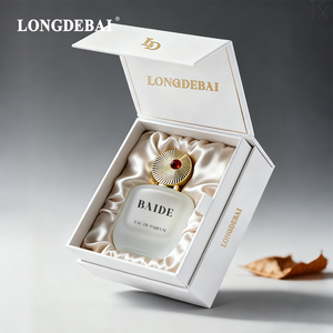 Nueva llegada: Botella de vidrio personalizada para perfume de 50ml y 100ml, esmerilada, plana, vacía, con tapa de aleación de zinc. - Product Image 5