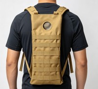 Pochette Tactique Molle pour Hydratation 19L, Support de Réservoir d'Eau en Oxford avec Sangle d'Épaule Réglable, pour Randonnée