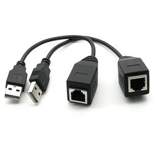 Cable adaptador USB A a RJ45 hembra con conector 8P para transferencia de datos de red - Product Image 4