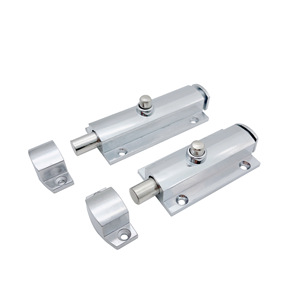 LS406 Door Bolts 3 And 4 Inch Zinc Alloy <b>Spring</b> Loaded Button Lock For Cabinet Doors Industrial Design Easy Installation - Product Image 1