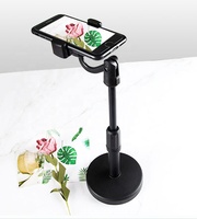 Support de téléphone portable rotatif et évolutif, support de tablette de bureau, rotation à 360° pour diffusion en direct, prise de vue aérienne, base ronde