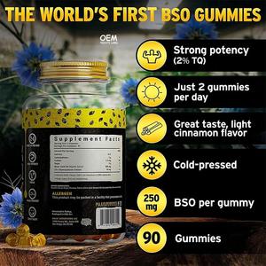 Hot Bán Nhà Máy Trực Tiếp Bán Đen Hạt Giống Gummies Halal Số Lượng Lớn Blueberry Hữu Cơ Đen Hạt Giống Dầu Gummies Nhãn Hiệu Riêng - Product Image 5