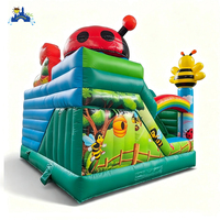 LilyToys Combo gonflable 5x5m, château gonflable, trampoline gonflable