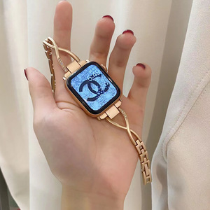 <span class=keywords><strong>Bracelet</strong></span> fin en acier inoxydable pour montre intelligente <span class=keywords><strong>Apple</strong></span> <span class=keywords><strong>Watch</strong></span> 8 Ultra 49 mm 7 6 <span class=keywords><strong>SE</strong></span> 5 4 IWatch 8/40/41/42/44/45 mm, <span class=keywords><strong>bracelet</strong></span> en métal - Product Image 6