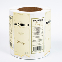 Etiqueta de vino con impresión privada personalizada, etiqueta de papel texturizado para brandy, whisky, vodka, tequila, cóctel, vino