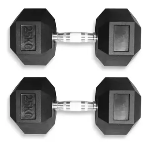 Infinity esagonale 25kg in ghisa Mancuerna Logo personalizzato attrezzature da palestra per le braccia Fitness per uso domestico - Product Image 4