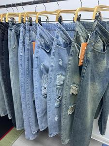 2025 nuovissimi Jeans attillati Casual da <span class=keywords><strong>donna</strong></span> alla moda abbigliamento alla rinfusa all'ingrosso spedizione casuale usati <span class=keywords><strong>vestiti</strong></span> <span class=keywords><strong>invernali</strong></span> - Product Image 4