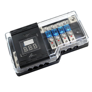 <span class=keywords><strong>M</strong></span> araba sigorta kutusu iki dört Splitter kutusu araba ses anfisi modifikasyon parçaları için LED ışık sigorta tutucu çok fonksiyonlu standı - Product Image 1